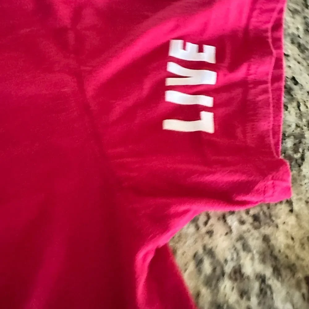 EUC - Unisex LIVE NATION Red Short Sleeve Usher Tee - Size Large